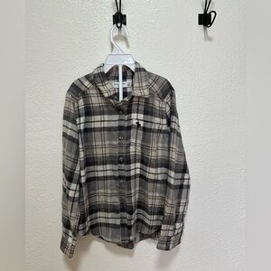 Abercrombie Kids Black and White Plaid Shirt